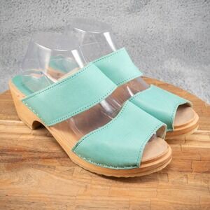 Swedish Clogs Maguba Tokyo Turquoise Blue  Size US Womens 11 / EU 41
